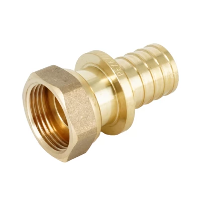 Переходник РЕХАУ Rautitan MX Дн32хG 1 1/4″ Ру16 для труб из сшитого полиэтилена, присоединение - аксиальное/накидная гайка, корпус - латунь