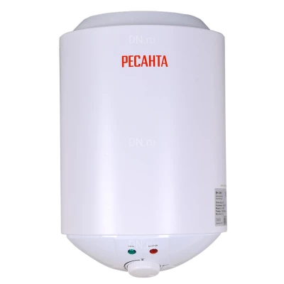 Водонагреватель электрический накопительный Ресанта ВН-10КН, 10л, мощность - 2кВт, круглый