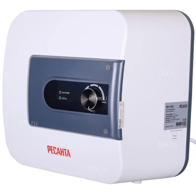 Водонагреватель электрический накопительный Ресанта ВН-15Н, 15л, мощность - 1.5кВт, плоский