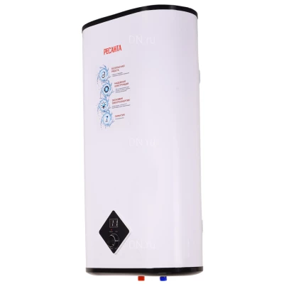 Водонагреватель электрический накопительный Ресанта ВН-50А, 50л, мощность - 2кВт, плоский