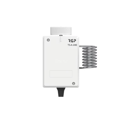 Реле температуры RGP TS-K-040 для помещений, накладной,диапазон измерения от 0°C до +40°C, IP40, материал корпуса - АБС-пластик