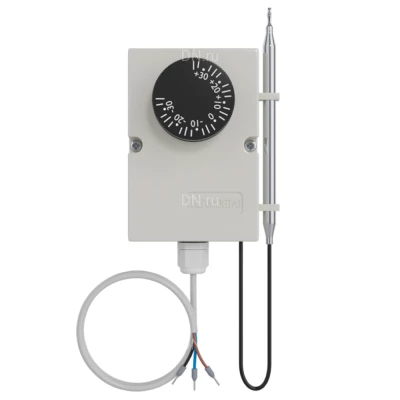 Реле температуры RGP TS-K-060 для помещений без капилляра, накладной, диапазон измерения от 0°C до +60°C, IP54, материал корпуса - АБС-пластик