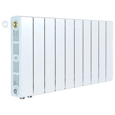 Радиатор биметаллический RIFAR SUPReMO Ventil 350 5 секций, теплоотдача - 750Вт, нижнее левое подключение, цвет - белый