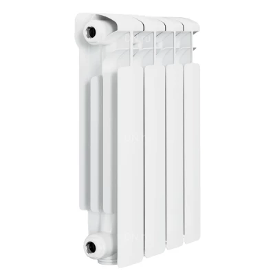 Радиатор алюминиевый RIFAR Alum Eco 350 4 секции, теплоотдача - 520Вт, боковое подключение, цвет - белый