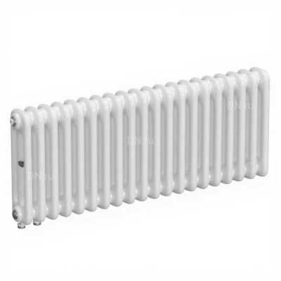 Радиатор стальной трубчатый RIFAR TUBOG Ventil 3042, 20 секций, 3 трубы, теплоотдача - 1520Вт, нижнее одностороннее подключение, с термостатическим клапаном, цвет - белый