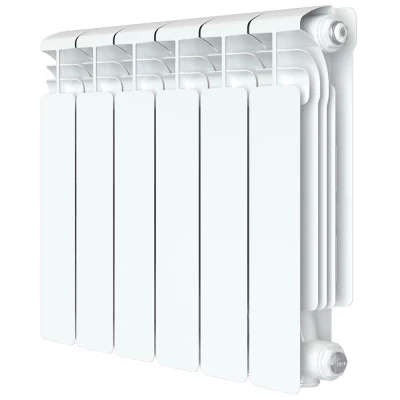 Радиатор алюминиевый RIFAR Alum Ventil 500, 13 секций, теплоотдача - 2418Вт, нижнее левое подключение, цвет - белый