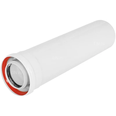 Удлинитель ROMMER RCA-8012-000500 Ду80х125 L=500мм конденсационный коаксиальный, материал - алюминий