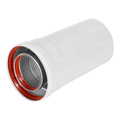 Удлинитель ROMMER RCA-8125-000250 Ду80х125 L=250мм традиционный коаксиальный, материал - алюминий