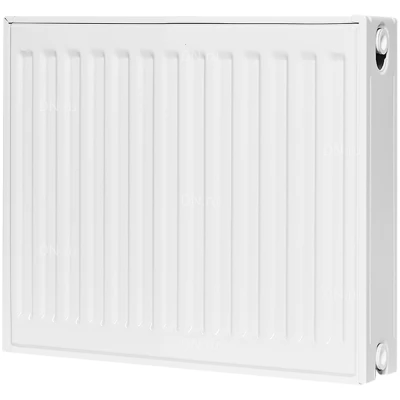 Радиатор стальной панельный ROMMER Compact RRS-2010-224050, тип 22, 400х500мм, теплоотдача - 971Вт, подключение - боковое, материал - сталь, цвет - белый