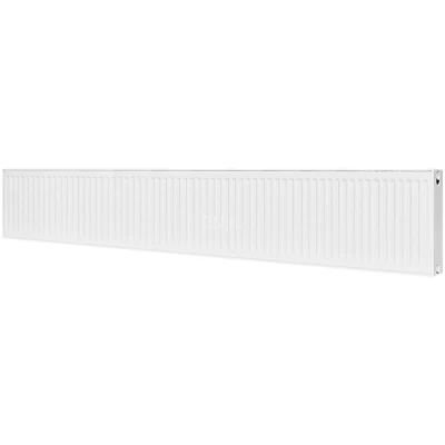 Радиатор стальной панельный ROMMER Compact RRS-2010-224260, тип 22, 400х2600мм, теплоотдача - 5047Вт, подключение - боковое, материал - сталь, цвет - белый