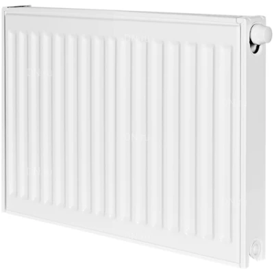 Радиаторы стальные панельные ROMMER Ventil, тип 21, высота - 400, длина - 500-2300мм, теплоотдача - 720-3312Вт, подключение - нижнее правое со вставкой вентильной термостатической, материал - сталь, цвет - белый