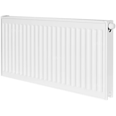 Радиатор стальной панельный ROMMER Ventil RRS-2020-214080, тип 21, 400х800мм, теплоотдача - 1152Вт, подключение - нижнее правое со вставкой вентильной термостатической, материал - сталь, цвет - белый