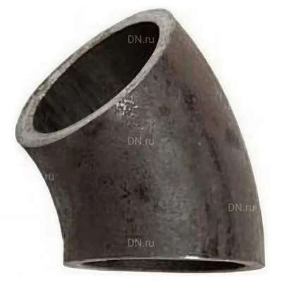 Отводы Рунак Дн76х3.5-377х10 (Ду65-350) Ру40 45° бесшовные, сталь Ст20, исполнение 2, под приварку, ГОСТ 17375-2001
