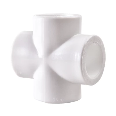 Крестовина PPR РВК Дн32 Ру25, материал корпуса - полипропилен, присоединение - под приварку