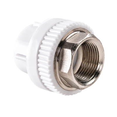 Муфты РВК Дн25х3/4″-50х1 1/2″ Ру25, комбинированные, под ключ, материал корпуса - полипропилен, присоединение - внутренняя резьба / сварка