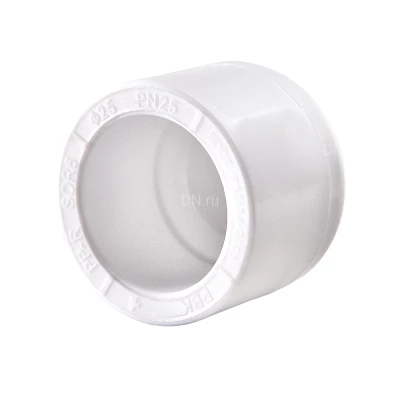 Пробка PPR РВК Дн20 Ру25, материал корпуса - полипропилен, присоединение - под приварку