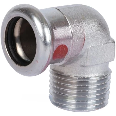 Переход Sanha 24092G Дн35x1 1/4″ Ру16 ВПр-НР, угловой, стальной