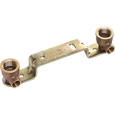 Водорозетка Sanha 4976 SA 1/2″ Ду15 Ру40, двойная, корпус - бронза, присоединение -внутренняя резьба/внутренняя пайка, длина - 150 мм