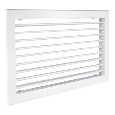 Решетки вентиляционные SHUFT 1 WA 100х100-1000х300 настенные однорядные, материал - алюминий, белые