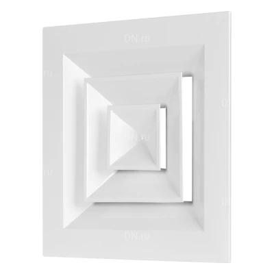 Решетка вентиляционная SHUFT 4 CA 600х600 потолочная, материал - алюминий, цвет - белый RAL 9016