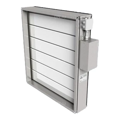 Клапан Россия КВУ Сх3-930х640h с приводом, УХЛ2, прямоугольное сечение, типоразмер - 930х640мм, корпус - оцинкованная сталь