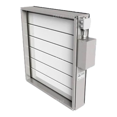 Клапаны Россия КВУ С с приводом, УХЛ2, прямоугольное сечение, корпус - оцинкованная сталь