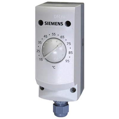 Термостат Siemens RAK-TR.1000B-H механический, накладной, 15-95°С, белый