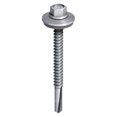 Шуруп самосверлящий EJOT SAPHIR JT3-12-5.5х158 E16 диаметр 5.5мм, длина 158мм, толщина соединительных деталей 99-131мм, материал - нержавеющая сталь А2, уплотнительная шайба E16, упаковка - 150шт