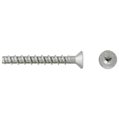 Анкер-шуруп по бетону SORMAT SCS CS 5х50мм форма головки - потайнаяной головкой шлиц TORX, диаметр 5мм, длина 50мм, материал - сталь с покрытием Multi Laire, упаковка - 100шт