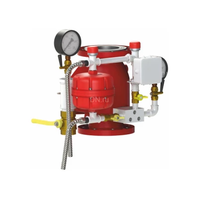 Узел управления Спецавтоматика УУ-С80/1,6В-ВФ.О4-01-Прямоточный-80 Ду80 Ру16 ВР, с камерой задержки, спринклерный, водозаполненный, цвет - красный