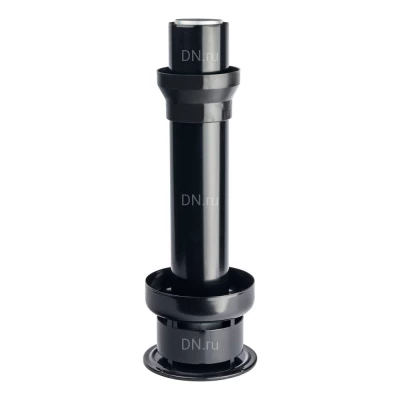 Адаптер STOUT SCA-0080-800001 вертикальный с Ду80х100 на Ду80х100, материал - алюминий, L= 584мм, утепленный, финальный участок