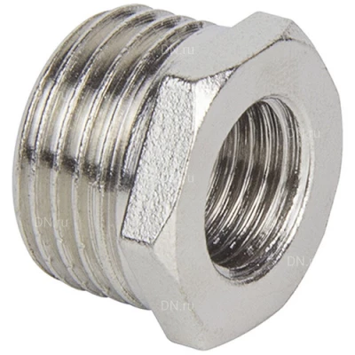 Переходники-футорки TEBO 1/4-1 1/2″х1/2-2″ Ду6-40х15-50 Ру25-40, внутренняя / наружная резьба, корпус - латунь никелированная