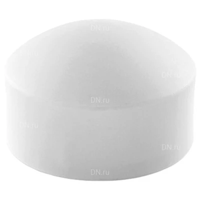 Заглушка TEBO Дн50 Ру20 под приварку, корпус - полипропилен PP-R, белая