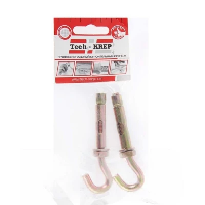 Анкер Tech-Krep 12х70 мм с болтом с крюком (1 шт) - пакет