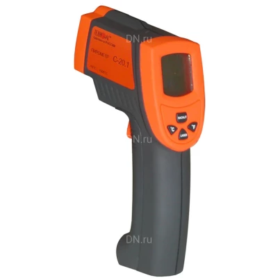 Пирометр ТЕХНО-АС С-20.1 инфракрасный, диапазон измеряемых температур -18-500°С, напряжение питания - 9В