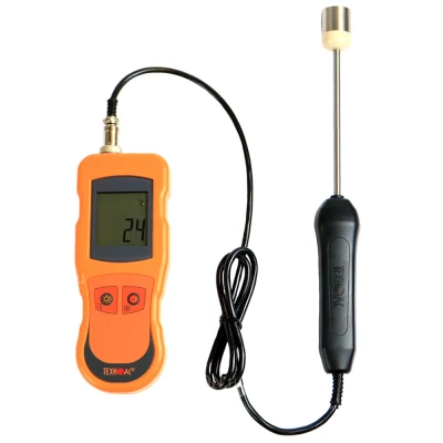 Термометр ТЕХНО-АС ТК-5.04C цифровой контактный, без зондов, диапазон измеряемых температур -100-1800°С