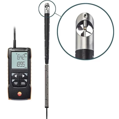 Анемометры Testo 416, диапазон измерения скорости воздушного потока - 0.6-40м/с