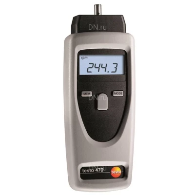 Тахометр Testo 470 комбинированный с поверкой, диапазон измерений - 1-99999об/мин