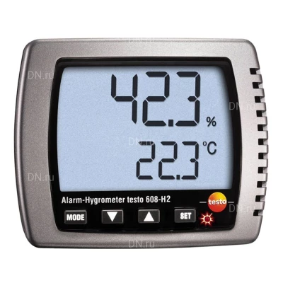 Термогигрометр Testo 608-H2 с поверкой, диапазон измеряемых температур от -10 до +70°C, диапазон измеряемой влажности - 15-85%