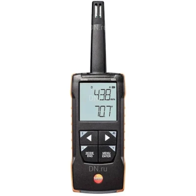 Термогигрометры Testo 625, диапазон измеряемых температур от -20 до +55°C, диапазон измеряемой влажности - 5-95%