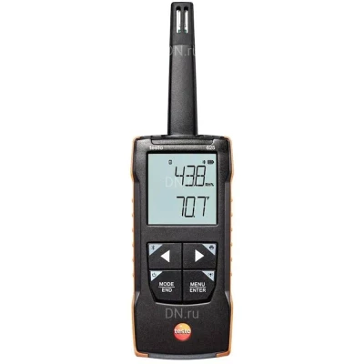 Термогигрометр Testo 625 NEW с поверкой, диапазон измеряемых температур от -20 до +55°C, диапазон измеряемой влажности - 5-95%