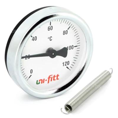 Термометры накладные UNI-FITT 320D биметаллические 120°C, корпус 63мм