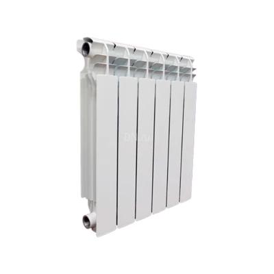 Радиатор алюминиевый Uni-Fitt A200 10 секций, теплоотдача - 1100Вт, подключение - боковое, универсальное, цвет - белый