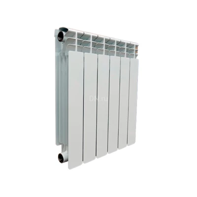 Радиатор биметаллический Uni-Fitt B500 12 секций, теплоотдача - 2364Вт, подключение - боковое, универсальное, цвет - белый