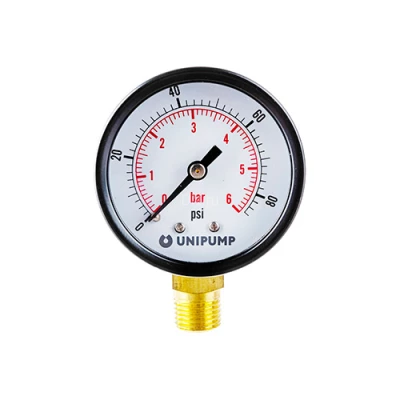 Манометры радиальные Unipump, диапазон измерения давления 0-6 бар
