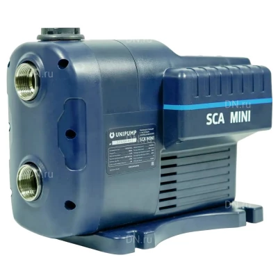 Насосные станции Unipump SCA MINI поверхностные, корпус - пластик, мощность - 0.1-0.55кВт, напор - 42м, производительность - 75л/мин, 220В