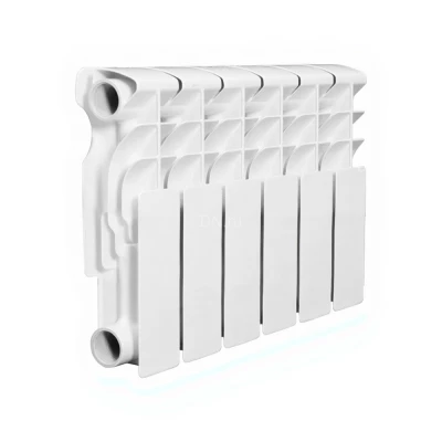 Радиатор биметаллический секционный VALFEX OPTIMA Bm 350, межосевое расстояние - 350мм, 10 секций, теплоотдача - 1100Вт, боковое подключение, универсальное, цвет - белый
