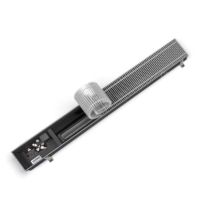 Конвектор внутрипольный Varmann QECO 230х90х2500 корпус – сталь , тип решетки – продольная жесткая , теплоотдача –2500Вт , отапливаемая площадь –24м2 , без вентилятора , нижнее подключение