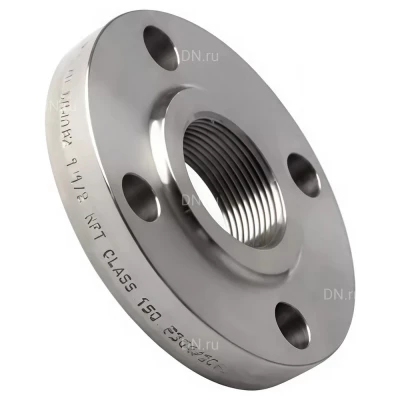 Фланец плоский ВФЗ Ду80 Ру10/16 резьбовой, внутренняя резьба, корпус - сталь 20, EN 1092-1 (DIN 2566)