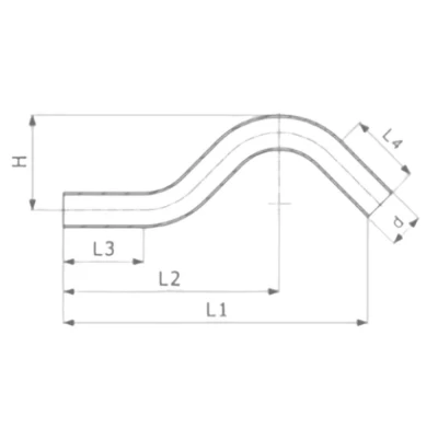 Обвод Viega 1109.3 Дн18 Ру10 корпус - сталь AISI 304, для подключения через раструбы